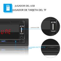 Receptor De Estéreo Para Coche Podofo 1din MP3 Multimedia Bluetooth FM Estéreo Digital Con SD USB TF AUX-IN Entrada DC 12V - details 7