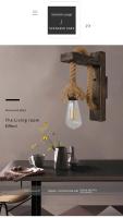 Sconce De Pared Vintage Industrial Luz Rustica En Madera Y Metal Para Interior Estilo Farmhouse Para Comedor - details 6