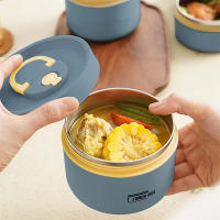 Juego De Contenedor Almuerzo Portátil Aislado Con Acero Inoxidable Para Adultos, Caja Bento Piletas Térmicas a Prueba De Fugas - details 9