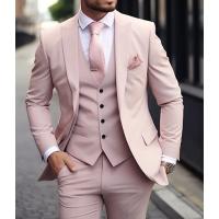 Traje De Lujo Para Hombre 3 Piezas Terno Formal Con Chaleco Y Pantalones Corte Slim Fit Material COTTON Apto Para Todas Las Estaciones - details 1