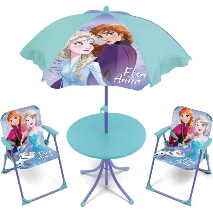 Arditex Set mesa con sombrilla y sillas Frozen - 1