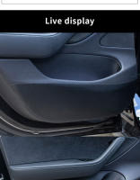 Protector De Puerta Para Tesla Model3 Tapete De Pie En Puerta Panel De Puerta Antigolpes Y Anti Suciedad Estilo Cuero Y Fibra De Carbono Accesorios Para Automóvil - details 8