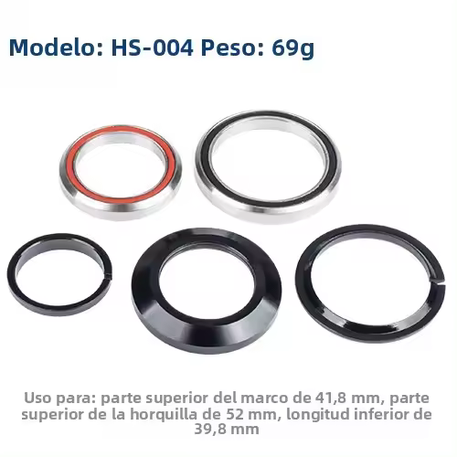Juego De Director De Bicicleta Tapered 28.6mm a 39.8mm Juego De Eje De Rueda 1-1/8 a 1-1/2 Para MTB Y Carretera Aleación De Aluminio - 1