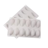 Molde De Silicona Para Pasteles 12 Cavidades Forma De Quenelle Herramienta Para Decorar Pasteles Chocolate Y Mousse Panal Ecológico Y Resistente Al Calor - details 4