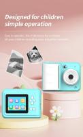 1pc Cámara Instantánea para Niños - Pantalla de 2,4 Cámara Digital con Grabación 1080P, 4800x3200 Píxeles, Diseño Portátil, Batería de Litio Recargable 18650, Alimentación Dual USB, Edición de Fotos , Regalo Ideal para Niños detalles 7