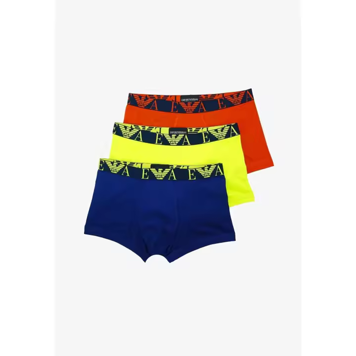 Pack 3 boxer Emporio Armani 111357 3F715 09151 ruggin/lime/inchiost - 1