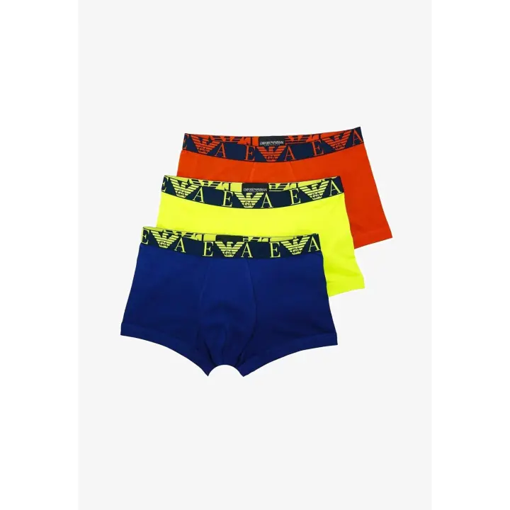 Pack 3 boxer Emporio Armani 111357 3F715 09151 ruggin/lime/inchiost - 1