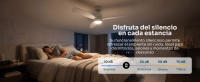 Mellerware - Ventilador de Techo Brizy Bright con Luz y Mando a Distancia. Modelo 2026 Color Blanco. 40W. 6 Velocidades. Ultra silencioso. 3 Aspas 132 de Diámetro. Función Verano-Invierno. Temporizador. LED - details 3