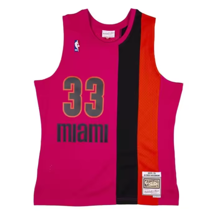 Camiseta Alonzo Mourning Miami Heat NBA Reload Swingman de Mitchell and Ness. - 1