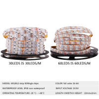 Tira De Luces LED RGB WS2812B SMD5050 30/60 LEDs/m Flexible Para Decoración Control Remoto Inalámbrico 5V Smart Addressable Pixel - details 4