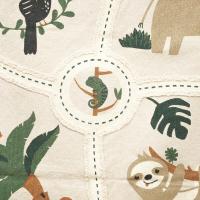 Alfombra infantil Con Estampado de Jungla y Animales algodón - Medida 100x150 cm - Atmosphera créateur d'intérieur - details 1