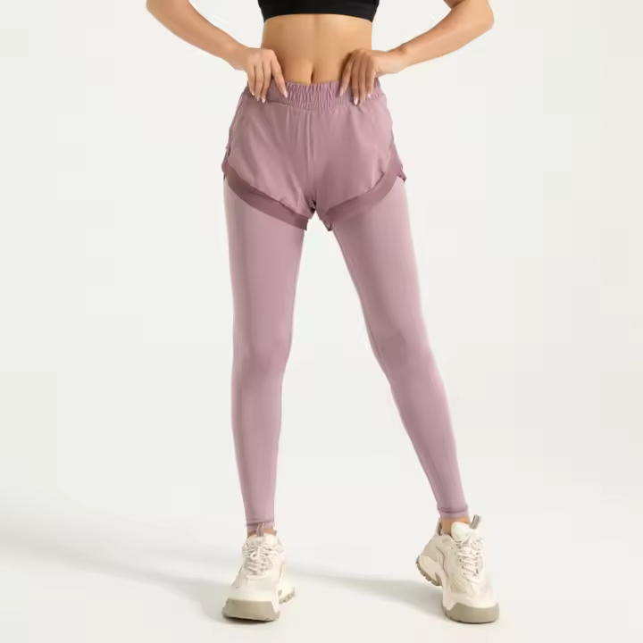 Mallas de Dos piezas, with bolsitos Pantones, pantalon de fitness nude, pantalones de Yoga de Belta Alta para Mujer - 1