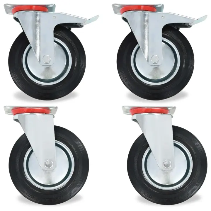 vidaXL Ruedas giratorias 32 unidades 200 mm - 1