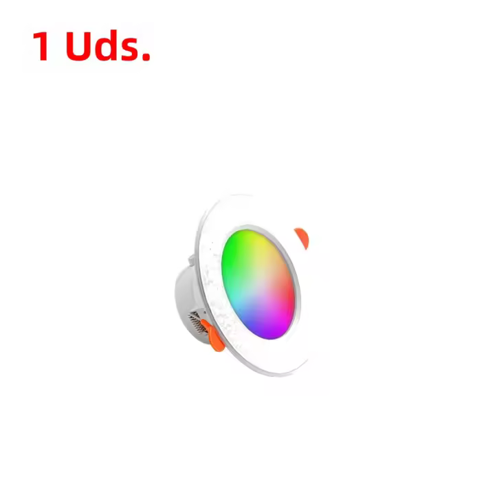 Tuya Bluetooth Smart Downlight LED De Color Completo Control Remoto 10W Luz Baja Revestimiento Plástico Para Techo Recubierto - 1