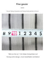 Cortina Magnética Para Puerta 100x210CM Repelente De Mosquitos Y Bugios Cierre Automático Telas Antipolvo Para Ventanas Y Puertas - details 5