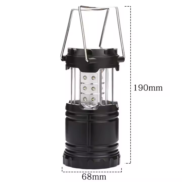 2 linternas de camping portátiles en Pilas, Luces para Tienda de campaña, impermeable, para Exterior, para Emergencias, senderismo y acampada. - 1