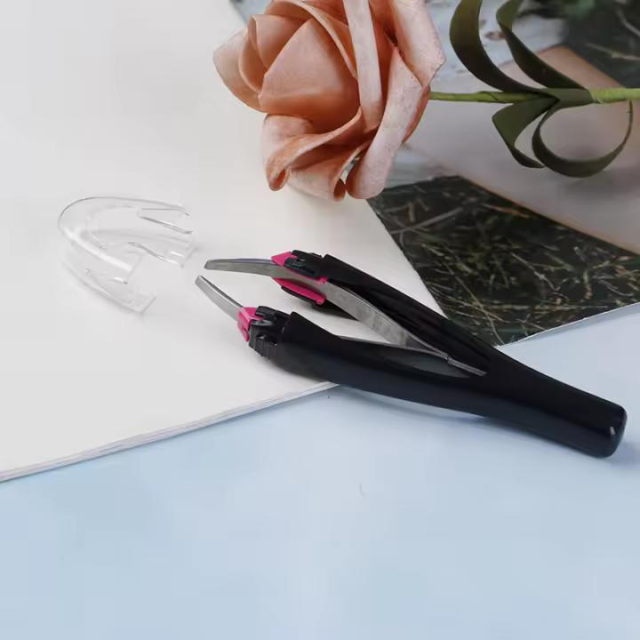 Aguja De Cejas Automática Retráctil Herramienta De Eliminación De Vello Cosmética Maquillaje Pinzas Depilar Plástico 9cm - 1