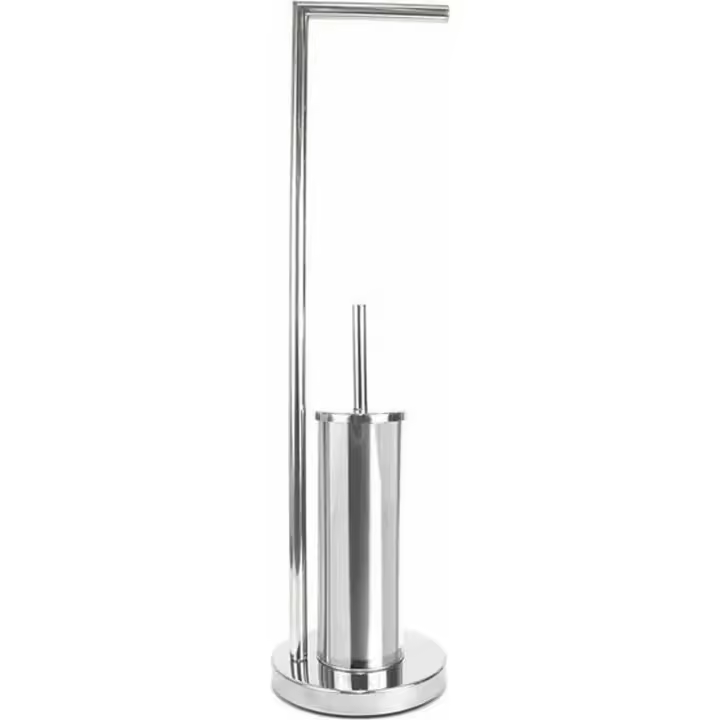 PORTARROLLOS PAPEL WC INOX + ESCOBI CONFORTIME - 1