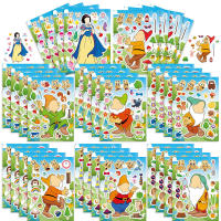 Puzzle De Puzle De Disney Snow White 8/16 Hojas De Pegatinas DIY Juego De Armar Cara Para Niños Manualidades Educativas De Scrapbooking - details 0