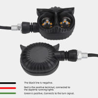 2pcs Luz De Señal De Golondrina Para Motocicleta Amarilla Indicadores Universales 12V Accesorios De Lámpara Trasera Para Moto - details 6