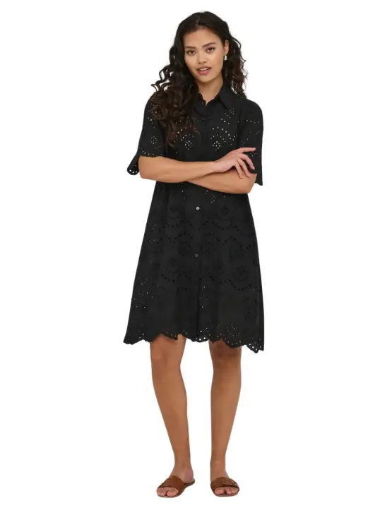 Vestido Camisero ONLY Valais Negro - 1