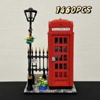 Bloques De Construcción De Teléfono De Londres Rojo 1460Pcs Compatible Con 21347 Decoración Para El Hogar Juguetes Para Niños Regalo De Cumpleaños - details 0