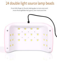 Secador De Uñas Portátil Con Cable USB Para Uso Doméstico Lámpara LED UV Con 24 Piezas Para Secado Y Curado De Esmaltes - details 1