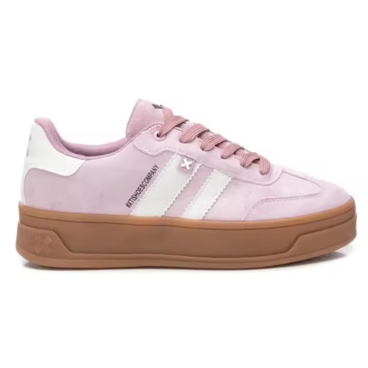 Xti 143644 Zapatillas deportivas para mujer en rosa de piel vegana - 1