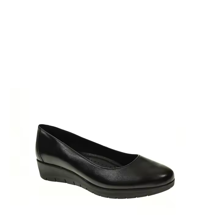 Zapato Cuña Duendy Elegante 3cm Piel Alta Calidad - 1