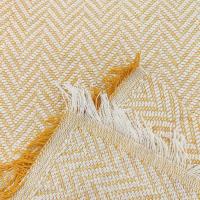 Colcha multiuso 85% algodón reciclado 15% poliéster diseño flechas amarillo. - details 2