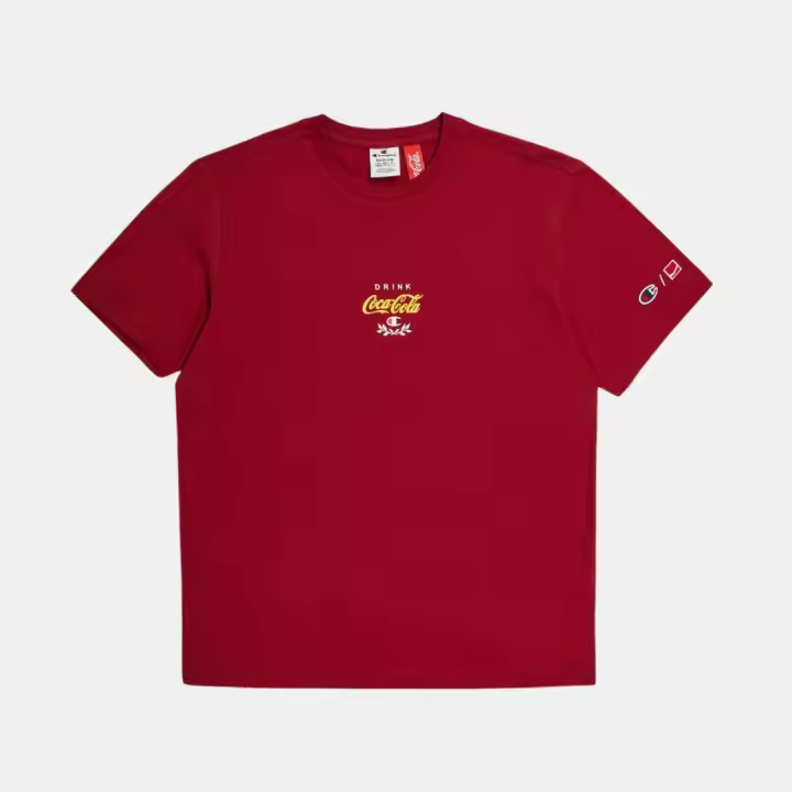 Champion x Coca Cola Crewneck T-Shirt RS506 Red Camisetas Champion 8613200920918 8058132666788 - 1