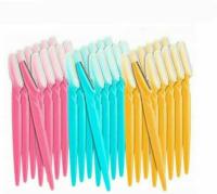 12 piezas de afeitadora de cejas, dermaplaning indolora, afeitadora facial portátil, recortadora para mujeres y hombres, Reino Unido - details 1