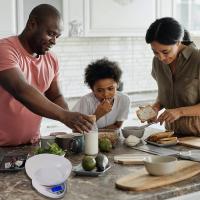 Báscula de cocina con cuenco mezclador, cosas para la cocina, báscula de alimentos multifunción, pesa alimentos hasta 11 libras/5 kg, con función de tara, pantalla LCD grande - details 3