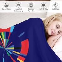 Manta De Viaje Suave Y Térmica Para Eurovision Song Contest Clásico Logo Manta De Verano Para Cama Material Poliéster Pelo De Coral Rectangular Para Adultos - details 4