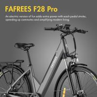 Fafrees F28 Pro Bicicleta eléctrica urbana paso a paso de 27,5'' 25 km/h Motor de 250 W 36 V 14,5 Ah Batería extraíble integrada Shimano Engranaje de 7 velocidades - Negro - details 0