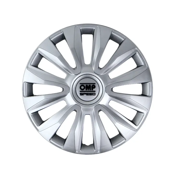 OMP SPEED JUEGO DE 4 TAPACUBOS MAGNUM COLOR PLATA 16 PULGADAS - 1