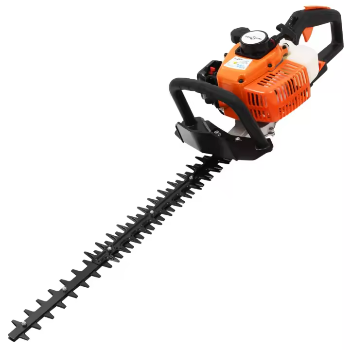 vidaXL Cortasetos de gasolina 722 mm naranja y negro - 1