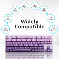 Nuevo Set De Keycaps MOA Gradient Grey PBT 134 Teclas Para Teclados Con Switches Cherry Gateron MX 5-lados Sublimación - details 10