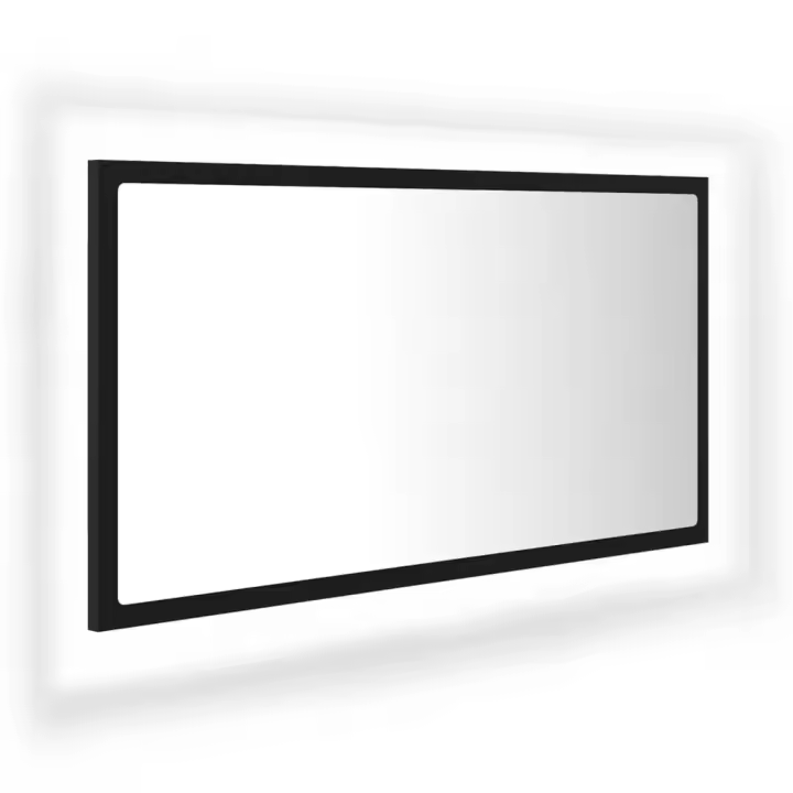¿Espejo BA? O Negro acrílico LED 80x8,5x37 cm - 1