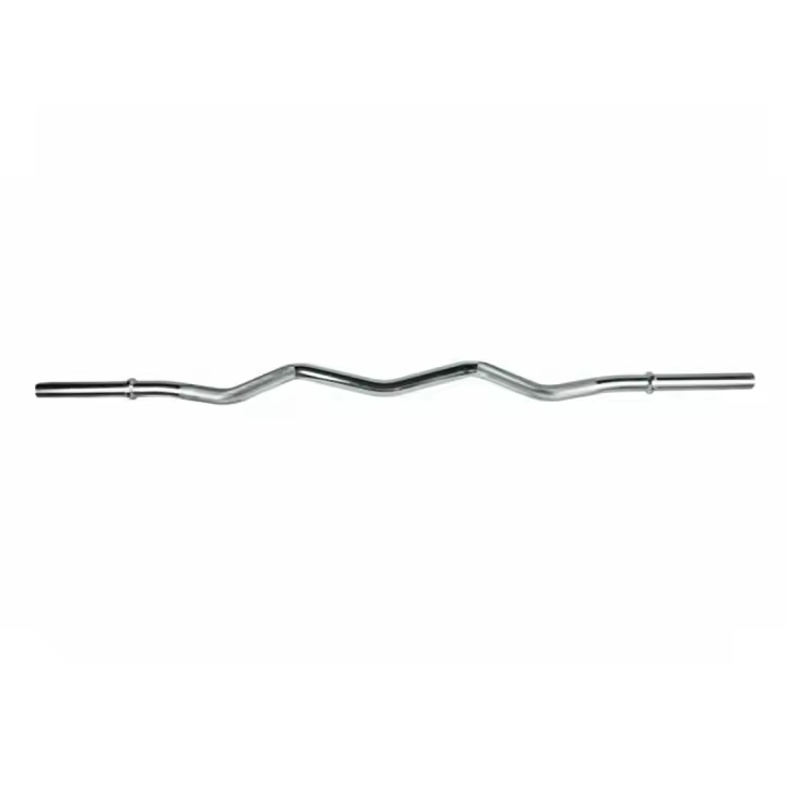 Ozio Fitness Barra Cromada Curl Z 1.20m Agarre 28mm Musculación Fitness - Desarrolla Musculatura - 1
