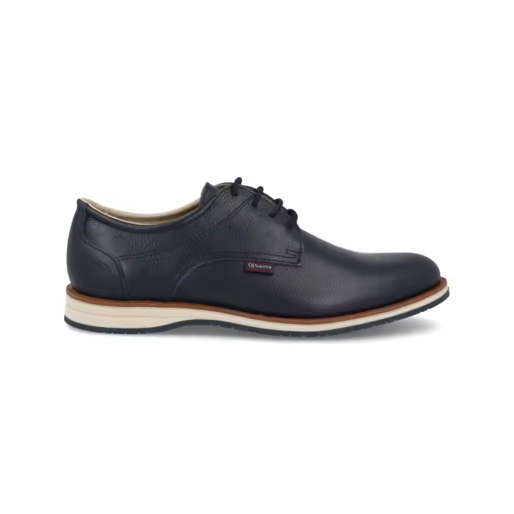 ZAPATO 14182 - DJ SANTA ZAPATOS DE HOMBRE  COLORES : CUERO , MARINO  TALLAS: 39 AL 46  CORTE EXTERIOR: PIEL  FORRO INTERIOR: TEXTIL  PLANTILLA: TEXTIL  ALTURA TACÓN / CUÑA : 3 CM.  PISO : SINTÉTICO - 1