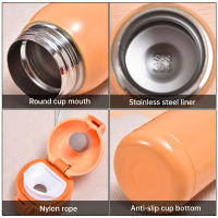 Termo De Acero Inoxidable 360ML Con Cubierta Saltarina Y Bolsillo Termal Para Café Aislada Botella De Agua Caliente Para Niños Regalo - details 8
