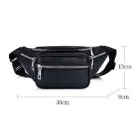 Bolso De Cintura Impermeable De Moda Para Viajes Negro Bolso De Cintura Para Correr Y Senderismo Estilo Cool Y Fashion - details 1