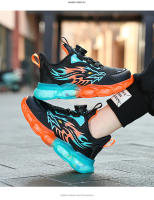 Zapatos De Niños Casuales Para Hombres Zapatillas Confortables Plataforma Deportivas Para Escuela Y Baloncesto Material Superior De Cuero PU - details 7
