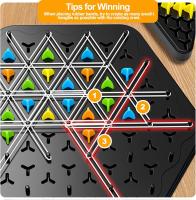 Juego Educativo Interactivo De Triángulos Y Cadenas Para Familiar Y Fiesta Regalo Set De Batalla Con Banda De Goma Juego De Estrategia Para Edad 12+ - details 3
