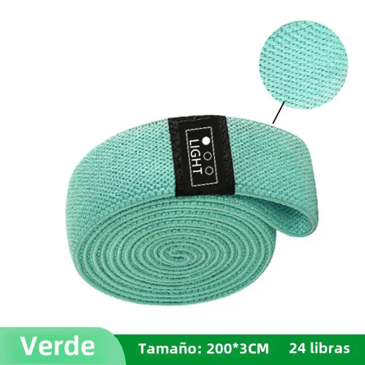 Juego De Bandas De Resistencia Largas 105lb Círculo De Cadera Para Ejercicio De Yoga Y Gimnasio Equipamiento De Fitness Para Piernas Y Glúteos Entrenamiento En Casa - 1