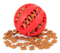 Juguete De Mascota Para Perro Suave Y Resistente Bola De Goma Elástica Para Masticar Y Limpieza De Dientes Juguete Interactivo Para Animales De Compañía - details 2