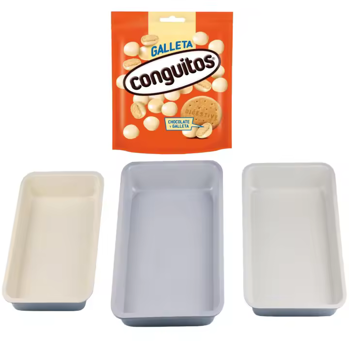 Pack repostería:CONGUITOS GALLETA BLANCO DOYP 120G+Set 3pc moldes para horno menorca - 1