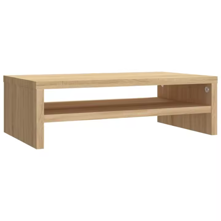 Soporte de monitor madera contrachapada roble sonoma 42x24x13cm - 1
