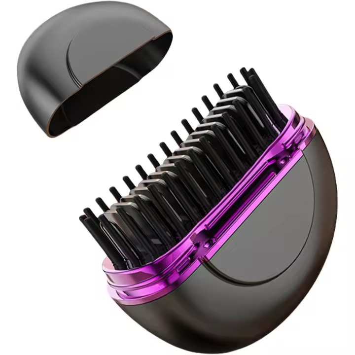 Planchas de pelo inalámbricas Cepillo de aire caliente Plancha de pelo con peine caliente de iones negativos Calentamiento rápido de 30 s Diseño cerámico y antiescaldaduras para todo tipo de cabello Recargable por USB - 1